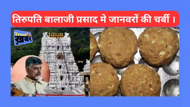 Tirupati Balaji Mandir Prasad Controversy