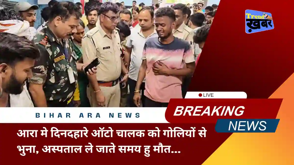 criminals shot the auto driver in ara bihar