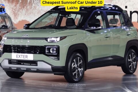 Cheapest Sunroof Car Under 10 Lakhs