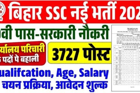 BSSC Office Attendant Recruitment 2025