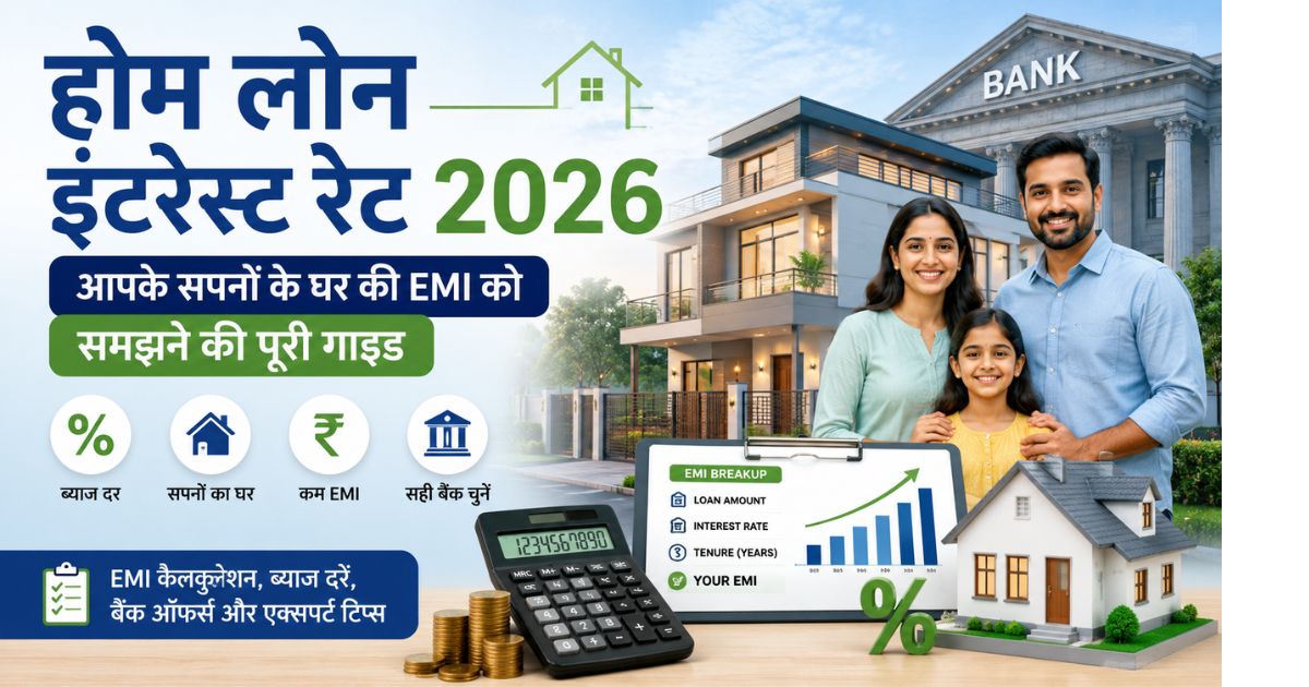 Home Loan Interest Rate 2026, EMI कैलकुलेशन और बैंक ब्याज दर की जानकारी